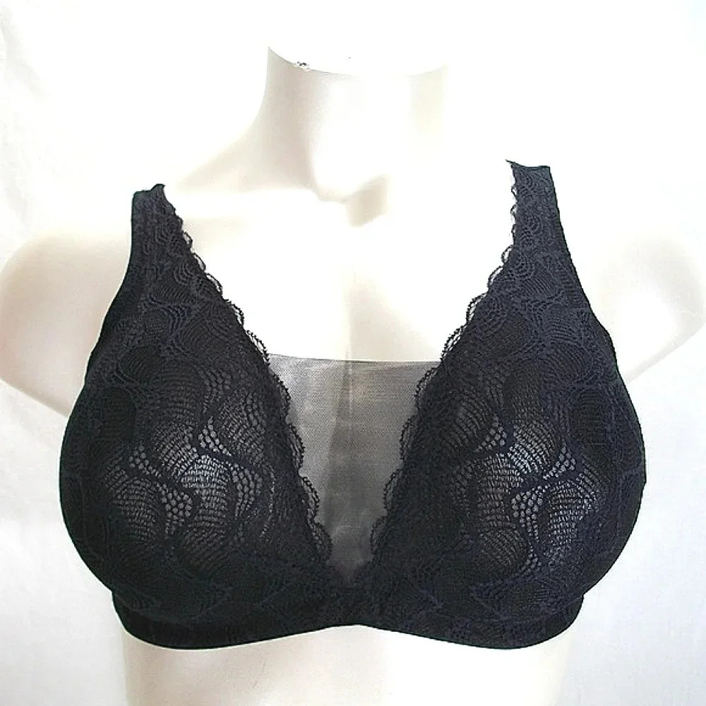 MEDIUM Paramour 145046 Bette Galloon Lace Bralette‎ Black NWT